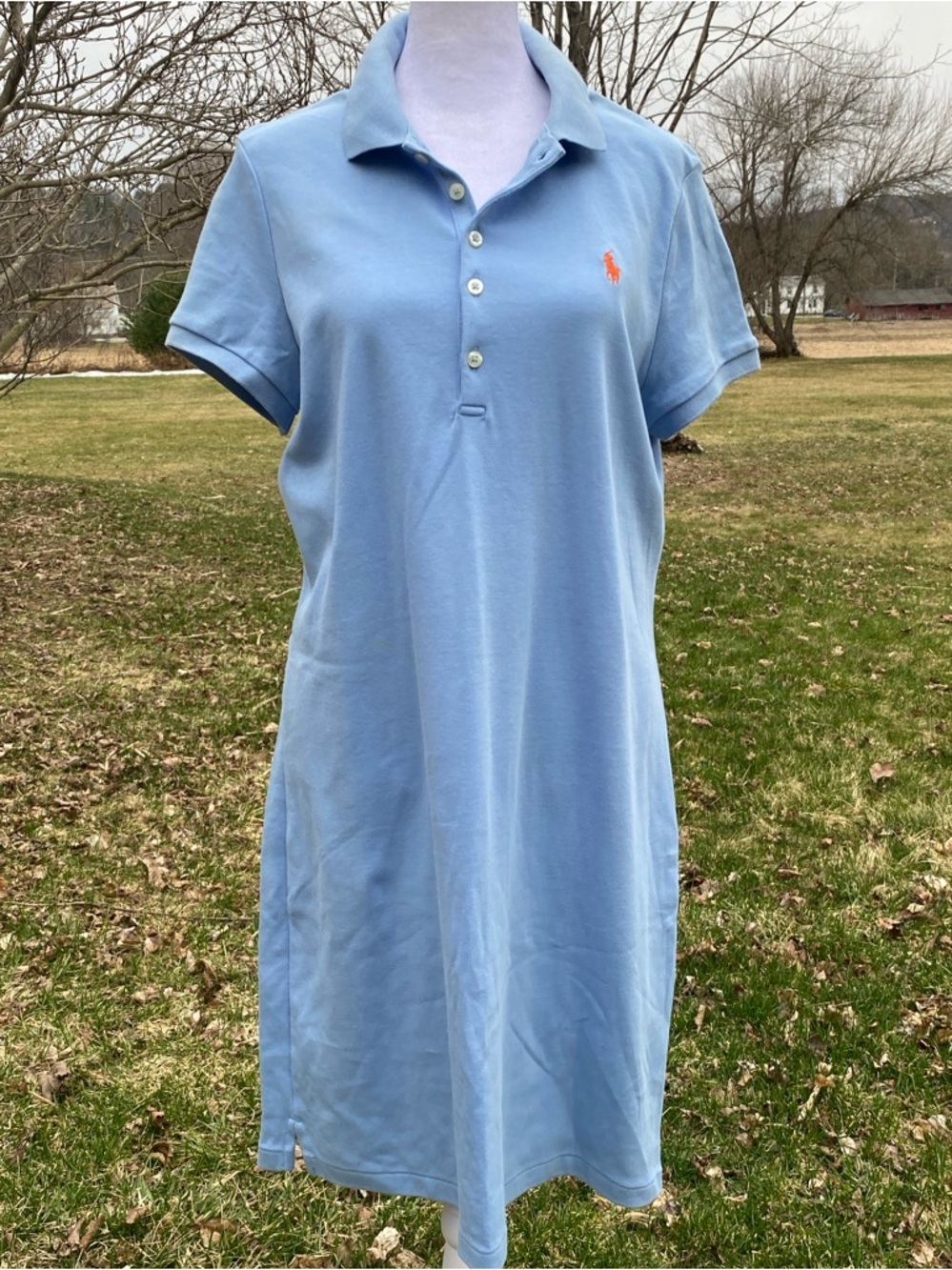 Ralph Lauren Light Blue Polo Dress Large